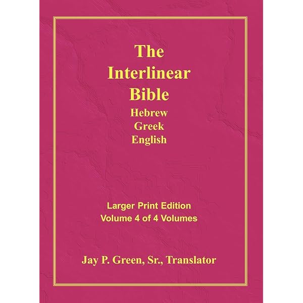 Interlinear Hebrew Greek English Bible-PR-FL/OE/KJ Large Pring
